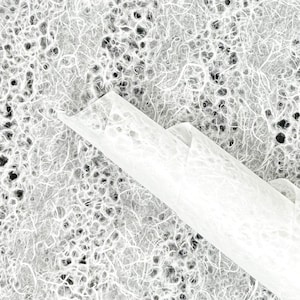 Lacey Handmade Mulberry Unryu White Paper | Translucent Washi Sheets | Lightweight Fibrous Plant Based, Art, Journals, Card Making & Collage
