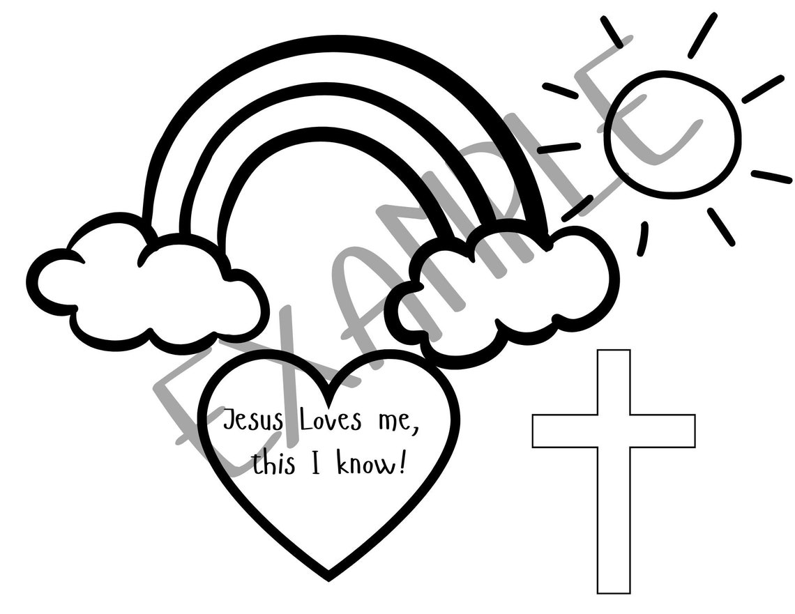 Printable Preschool Bible Coloring Page - Etsy