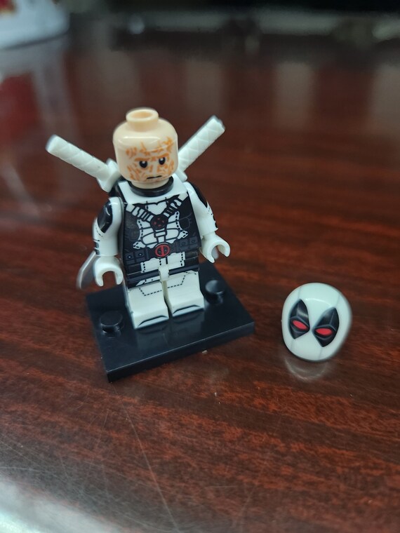 White Deadpool Mini Figure Etsy