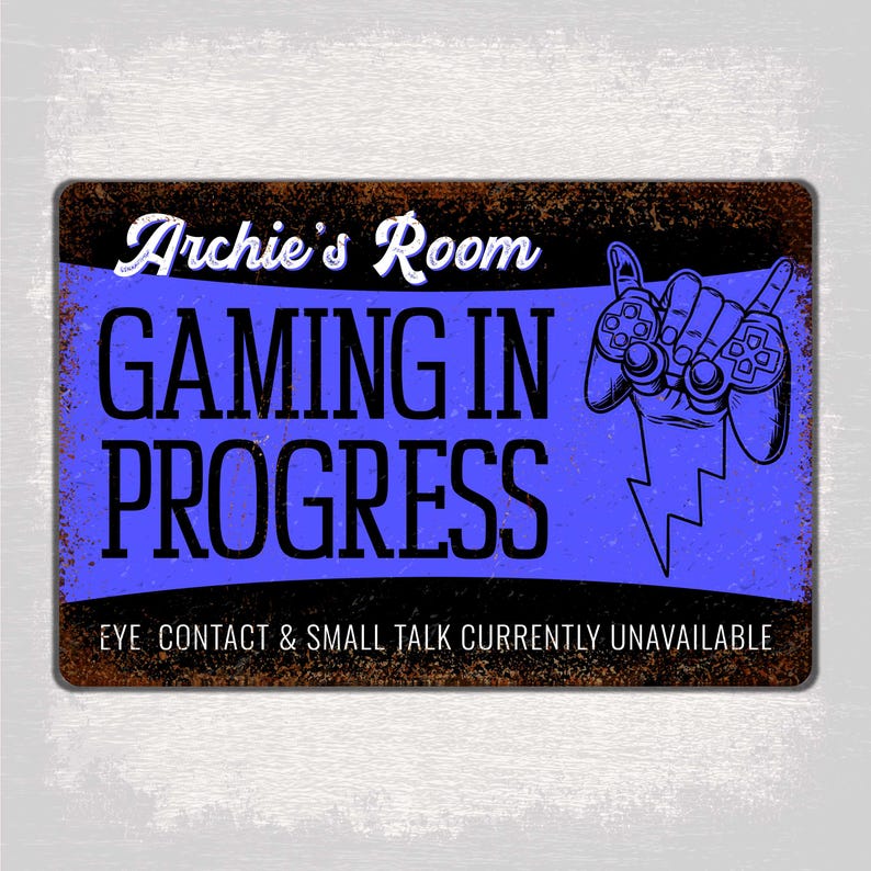 Rustic Arcade Sign Custom Arcade Wall Art, Game Room Sign, Video Gamer Artwork ...