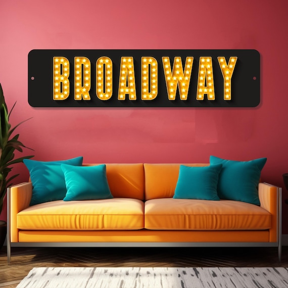 Personalized Broadway Style Marquee Art – Custom Theater Style