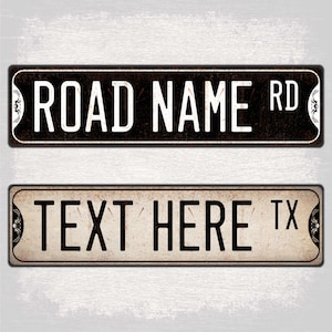 Custom Street Sign, Metal Road Sign, Personalized Street Sign, Make Your Own Street Sign, Custom Text Sign, Quality Metal Sign, Room Decor