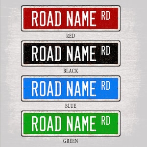 Personalized Road Sign, Custom Road Signs, Custom Metal Street Signs, Make Your Own Street Sign, Customized Street Signs, Quality Metal Sign