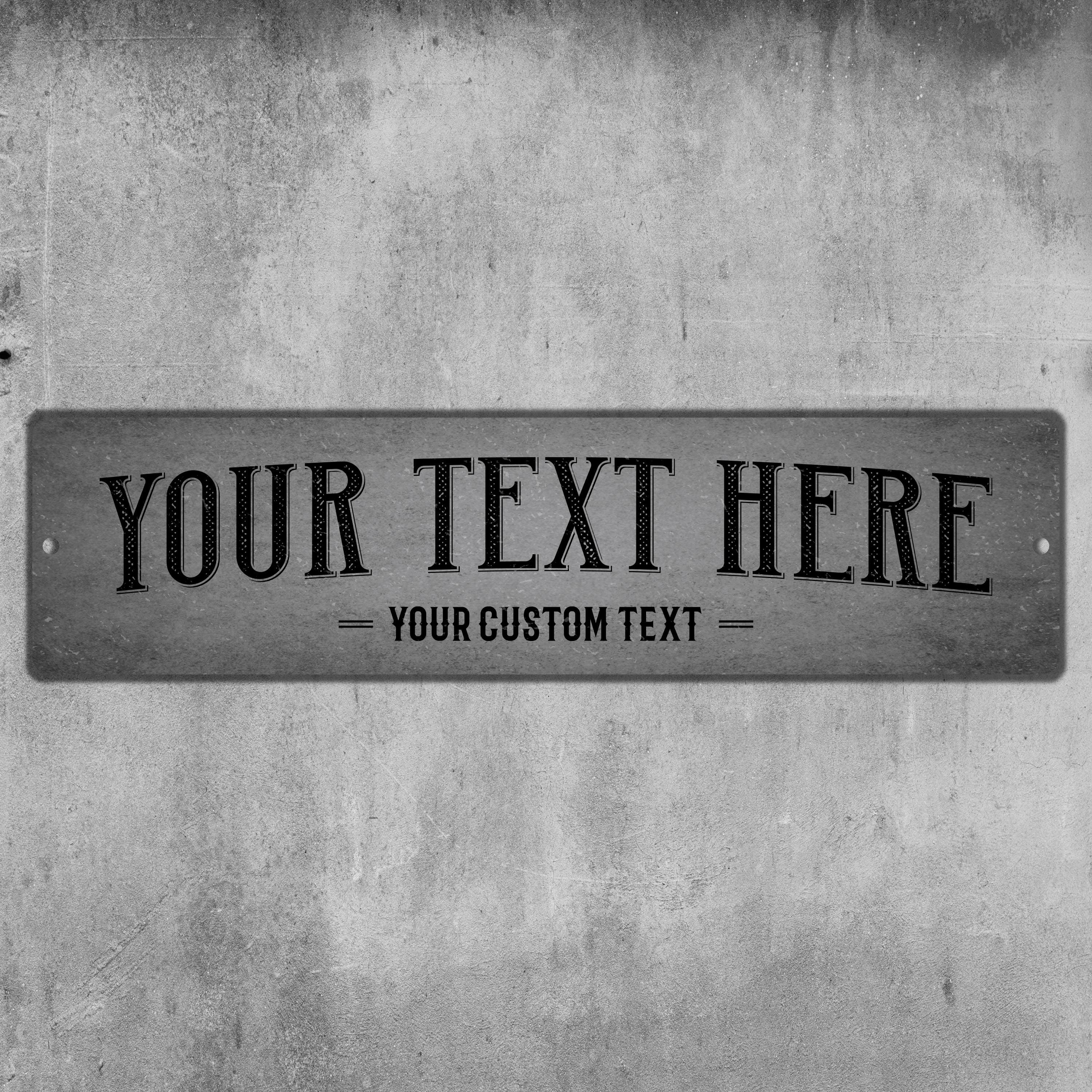 Personalized Metal Sign, Custom Text Wall Plaque for Home, Cottage ...