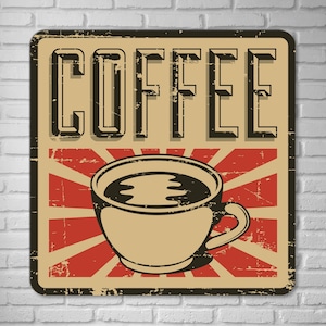 Retro Kitchen Wall Art, Espresso Lover Home Accent Sign, Vintage Coffee Aluminum Sign, Rustic Café Decor Sign, Barista Gift, Coffee Bar Sign