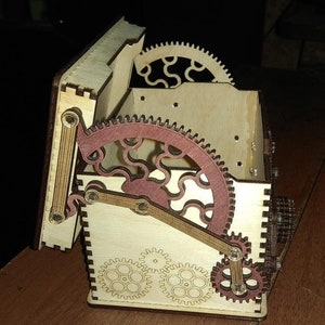 Laser cut Box Safe Laser cut Dateien svg pdf Datei glowforge Laser Cnc-Schnitt svg dxf pdf eps cdr wandtattoo Aufkleber Silhouette