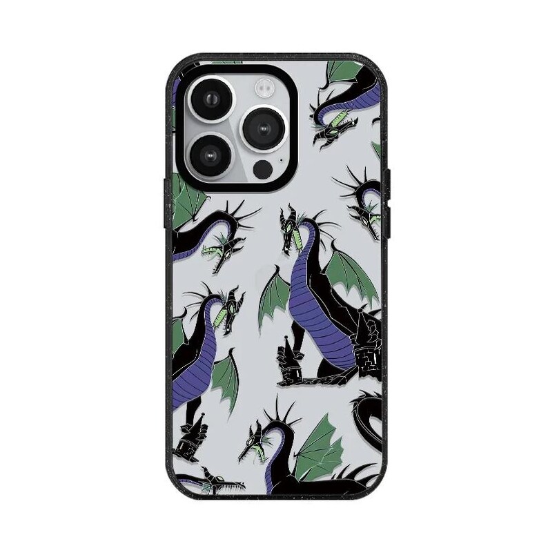 Disney Villain Evil Queen Maleficent Cruella Black Dragon Acrylic Phone