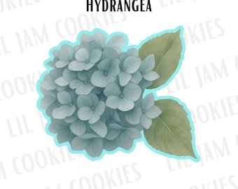 Hydrangea Cookie Cutter STL