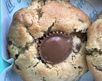 Receta de galletas de mantequilla de cacahuete estilo panadería