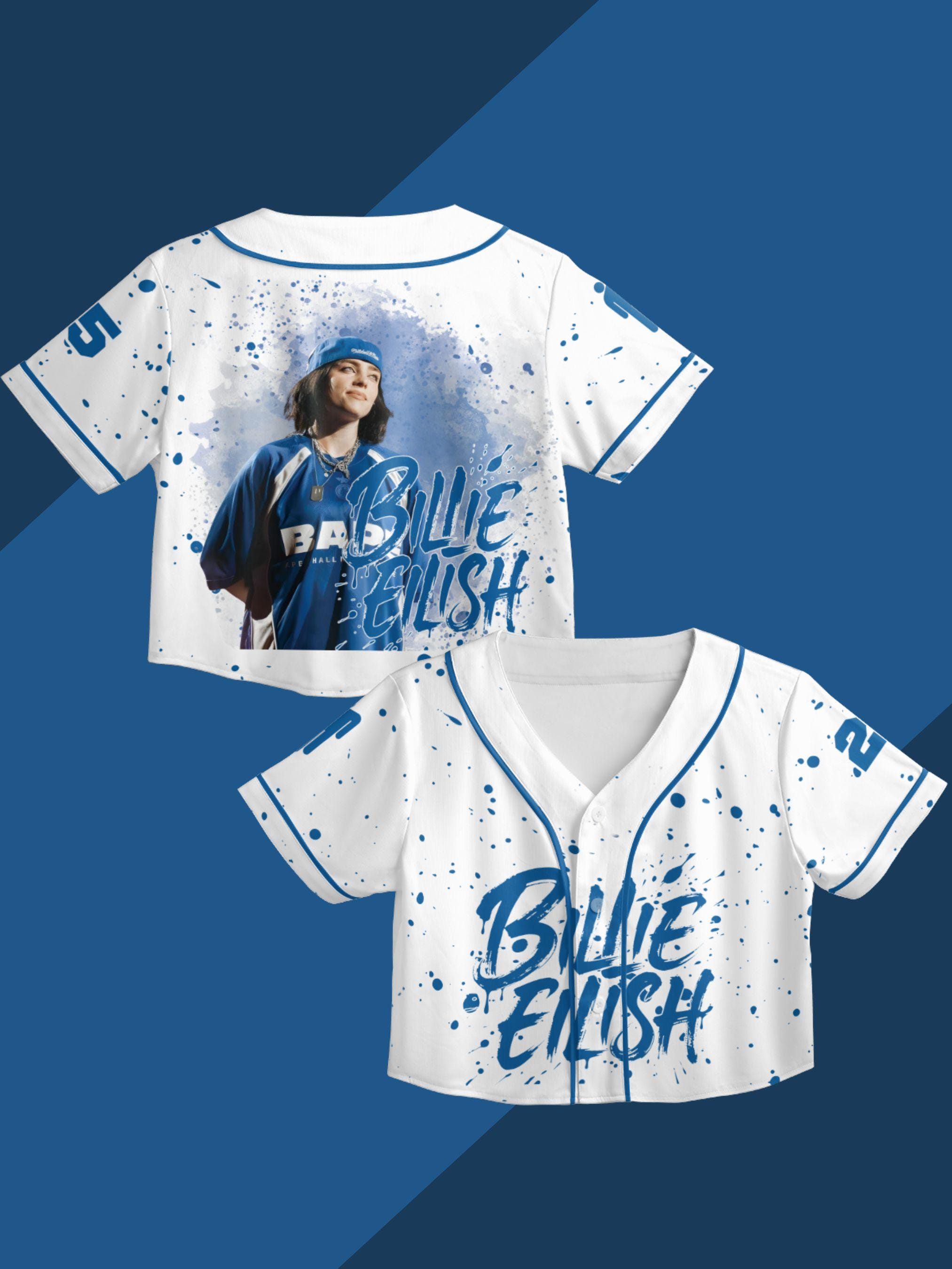 【新品】ビリーアイリッシュ　BE Jersey Game Tee Tシャツ　L 新品】ビリーアイリッシュ カスタムジャージ ゲームTシャツ L