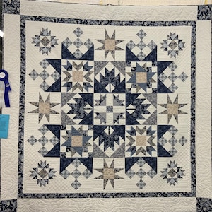 Blueberry Fields Quilting, sofortiges digitales PDF-Muster, erfahrene Anfänger mit neun Patch-Variationen auf Punktblöcken.  Ahornblatt als Block,