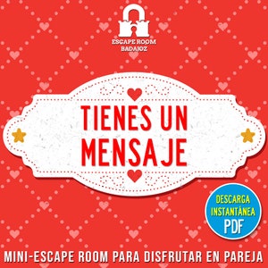 Sie haben eine Nachricht | Mini-Escape-Spiel | Moderationskarte | DIY | Valentinstag | Jubiläum | Paarspiel | Digitaler Download |
