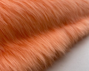 CORAL MISCHIEF - 2022 Range- Premium Heavy Pile Faux Fur Material - Free Post  - Various Sizes Available