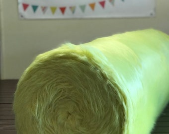 FLURO - Heavy Pile - Brightest Lemony-Lime  - Faux (FAKE) Fur - Free Post Worldwide - Various Sizes Available