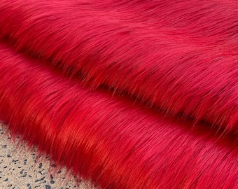 FIRE TRUCK RED  - Brand New Range for 2023 - Premium Faux Fur Material - Free Post  - Various Sizes Available