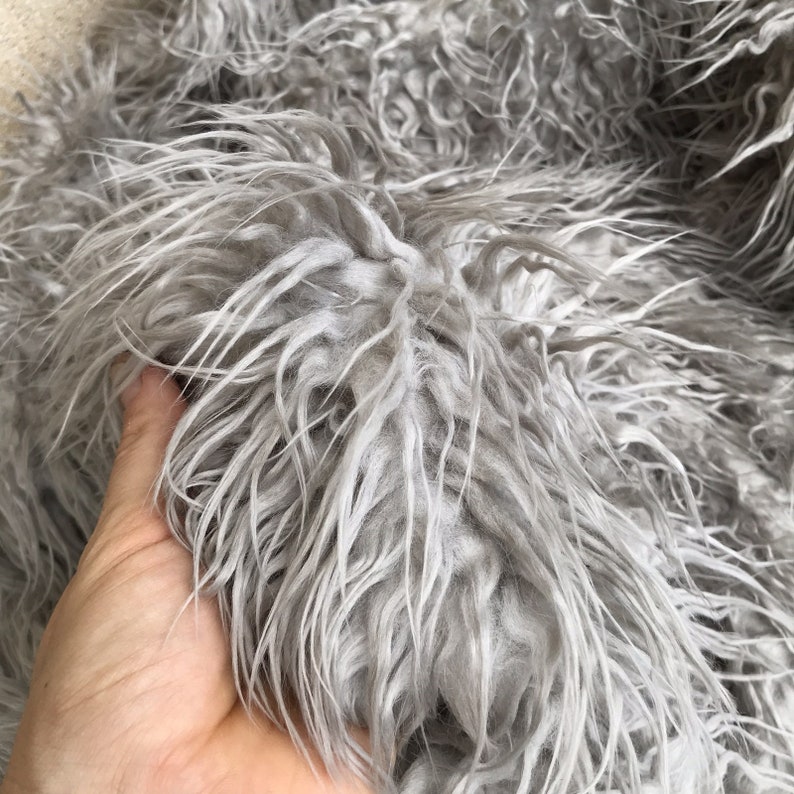 THUNDER FOX Faux Fur Fabric Handy Craft Square