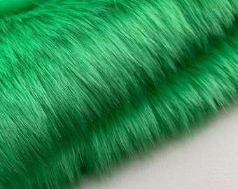 PUPPET GREEN - 2022 Range- Premium Heavy Pile Faux Fur Material - Free Post  - Various Sizes Available