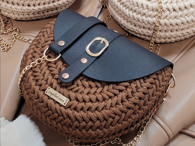 crochet bag pattern, herringbone pattern