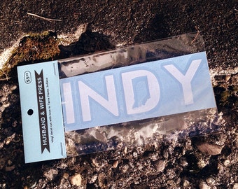 Indianapolis, Indiana Vinyl Decal