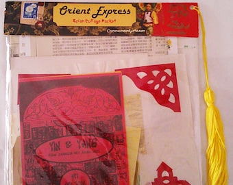 Orient Express; Asian Inspired Vintage Collage Papers for Junk Journal, Visual Journal, Art Projects