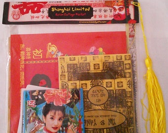 Shanghai Limited; Asian Inspired Vintage Collage Papers for Junk Journal, Visual Journal, Art Projects