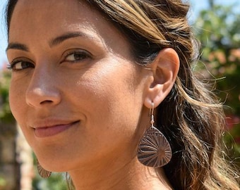 Daisy Copper Earrings