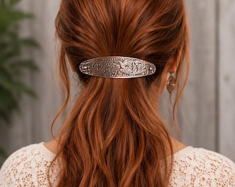 Large Copper Western Hummingbird Barrette