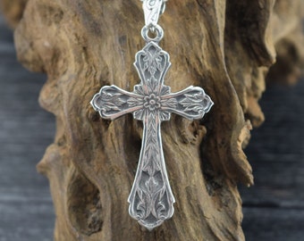 Sterling Silver Cross Pendant or Necklace