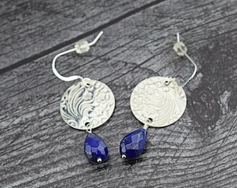 Handcrafted Sterling Silver Lapis Lazuli Earrings