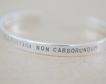 Custom Bracelet - Personalized Sterling Silver Cuff Bracelet - 1/4 inch