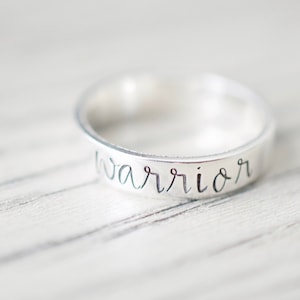 Warrior Ring - Sterling Ring - Custom Ring - Gift for Her