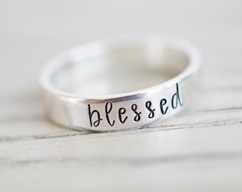 Blessed Ring - Sterling Silver Ring - Ring for Woman - Gifts for Her