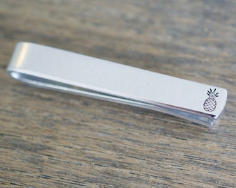 Pineapple Tie Clip - Fruit Tie Bar - Cadeau voor mannen