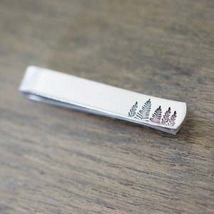 Forest Tie Clip - Tree Tie Clip - Gift for Him