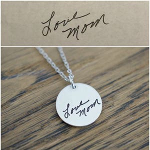 Handwriting Necklace - Personalized Necklace - Handwriting Jewelry Necklace - Gifts for Her, Women - Custom Signature Necklace