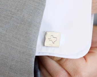 Texas Cufflinks - Square State Cuff links