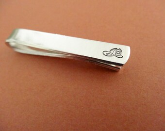 Brandweerman Tie Clip - Custom Tie Clip - Initial Tie Clip - Cadeau voor mannen, vader, vriendje