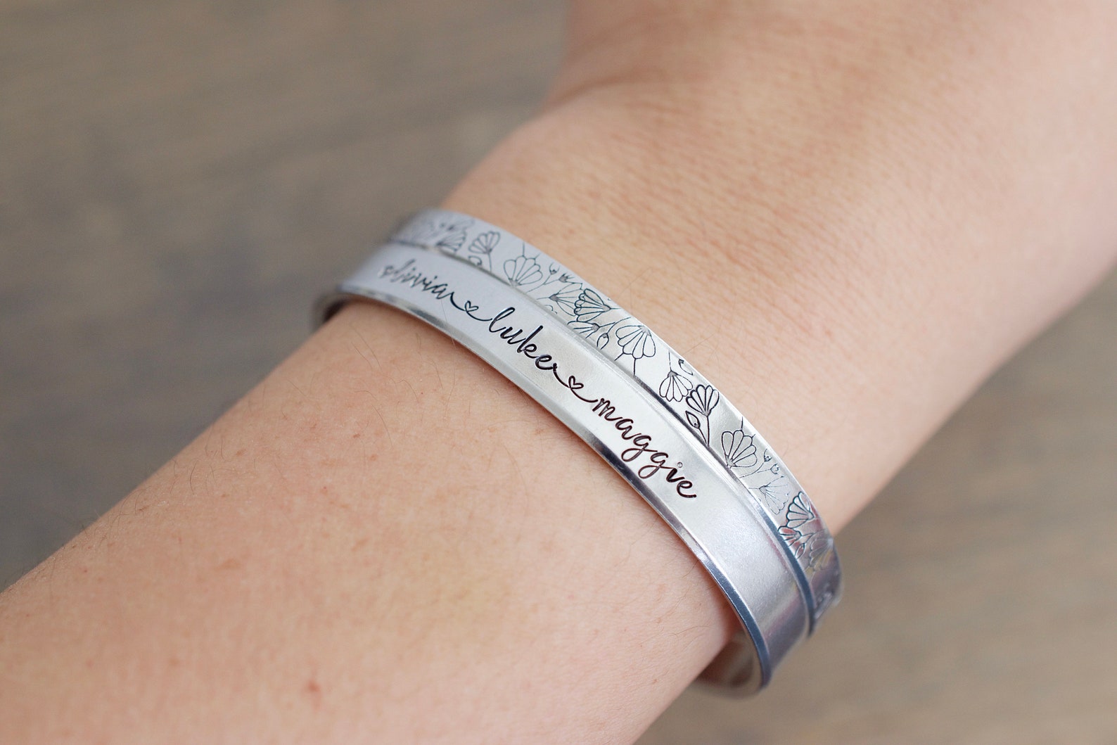 Custom Name Bracelet Kid Name Cuff Bracelet Bracelet for Etsy