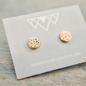 Leopard Print Earrings - Sterling Animal Print Stud Earrings