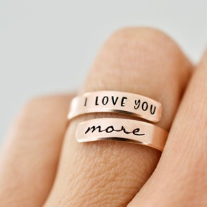 I love you more Wrap Ring