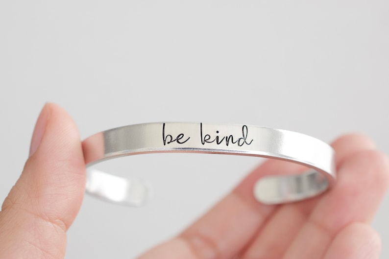 Be Kind Bracelet  Inspirational Jewelry  Bracelet for Women image 1