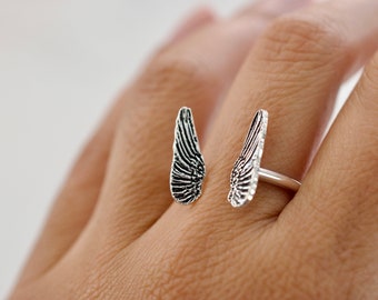 Angel Wing Ring - Sterling Silver Ring