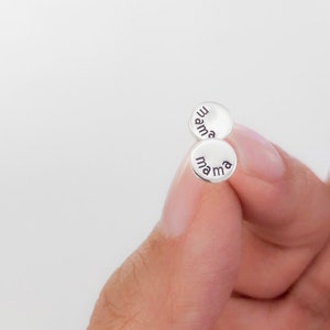 Mama Stud Earrings - Custom Sterling Earrings