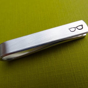 Glasses Tie Bar Custom Tie Clip Optometry Gift image 1