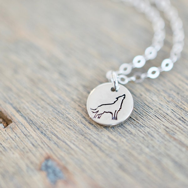 Wolf Necklace - Sterling Necklace