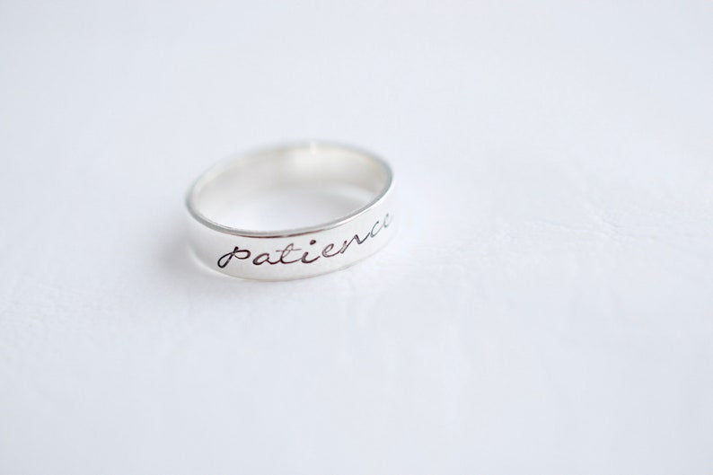 Sterling Ring Patience Ring Gift for Mom