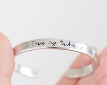 Love my Tribe Bracelet - Bracelet for Women - 1/4 inch