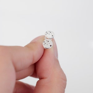 Pendientes de constelación del zodíaco: pendientes celestiales de plata de ley personalizados: joyería de Acuario