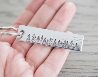 Forest Keychain - Tree Keychain - Personalized Gift