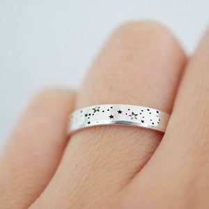 Stars Ring Sterling Silver Ring Stars and Moon Ring Gifts for Her image 5